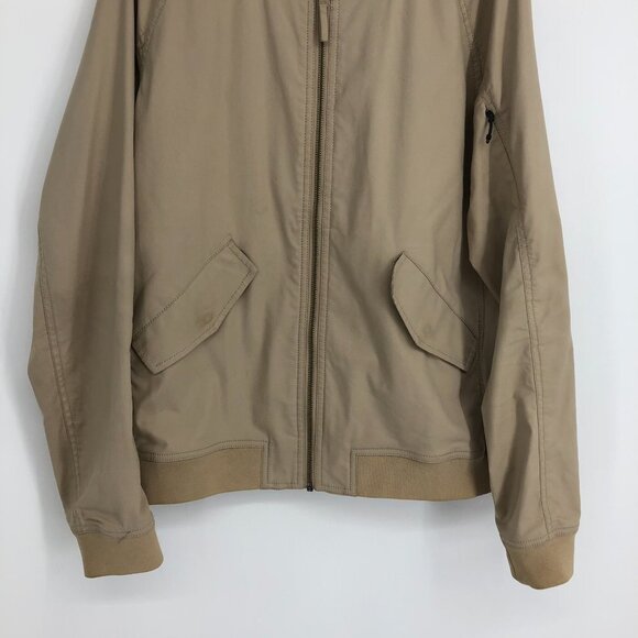 Kit & Ace men's Khaki utility style tan bomber jacket full zip pockets size S - Picture 3 of 14